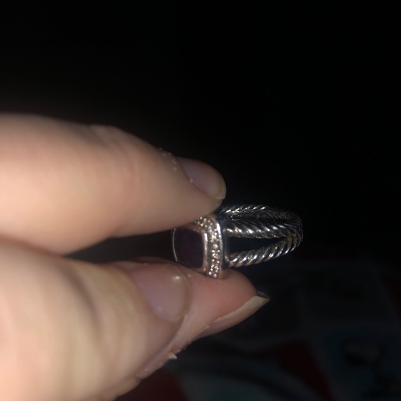 David Yurman Petite Albion Amethyst ring - Picture 4 of 6